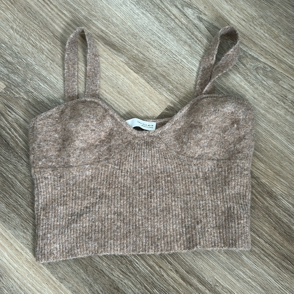 Zara knit crop top